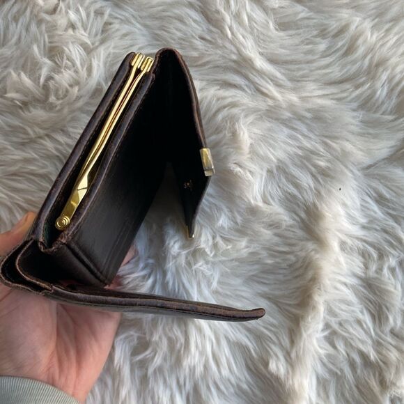 Vintage Yves Saint Laurent Leather Kisslock Wallet - Picture 9 of 12